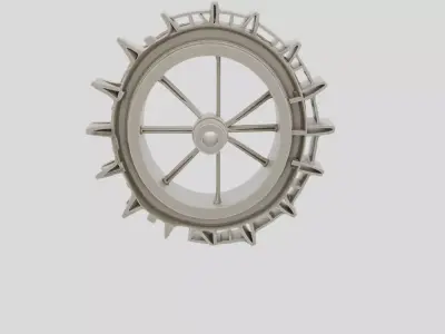 Industrial Factory Pipe Valve Wheel for 3D print 3D model