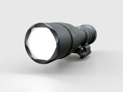 Surefire M300C Compact LED Scout Rifle Weapon Mounted Light Low-poly 3D model