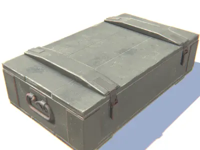 Ammo Box Low-poly 3D model purchase