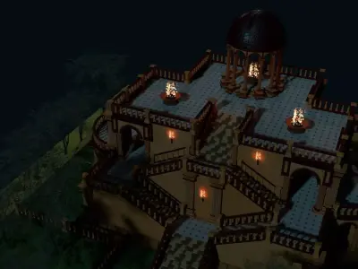 exterior Low-poly 3D model