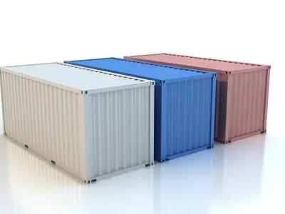 20 Feet Shipping Container 3D model purchase