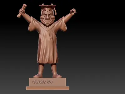 GRADUATION MASCOT ARIZONA STATE UNIVERSITY - 3D PRINT 3D print model