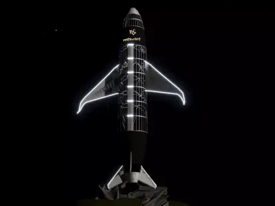 Airplane restaurant Low-poly 3D model