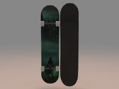 Harry Potter Hogwarts Castle Skateboard 3D model