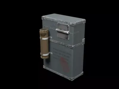 Cigarette Case Low-poly 3D model
