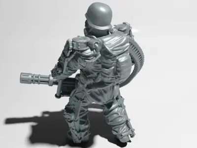 Heavy Soldier in 28 -32 mm scale Free 3D print model
