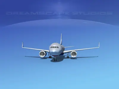 Boeing 767-300 Aeroflot 2 3D model