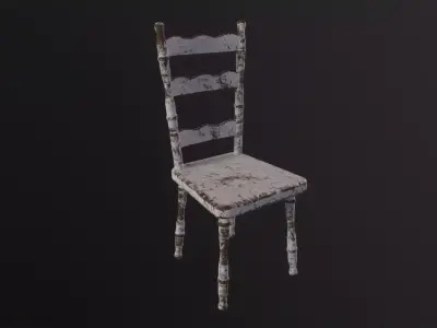 Old Chair 3D Model Low-poly 3D model purchase