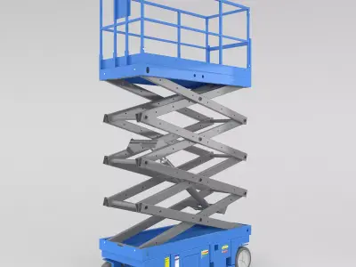 Scissor lift 3D model shop