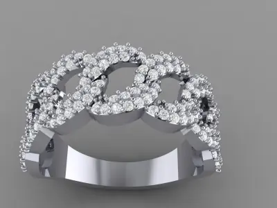 Diamond ring Free 3D model purchase
