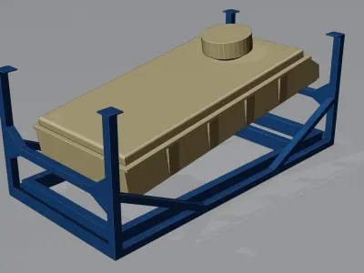 Sifting Sanitization Machine Low-poly 3D model