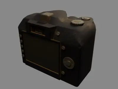 Photo camera  Free low-poly 3D model