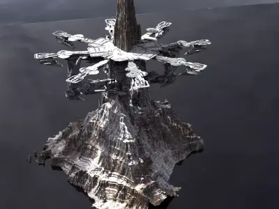Landing Pad of the Gods 3 3D model