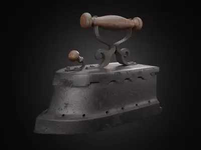Vintage iron 3D model