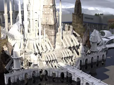 White Palace Emperors city 6 Kit bash  3D model