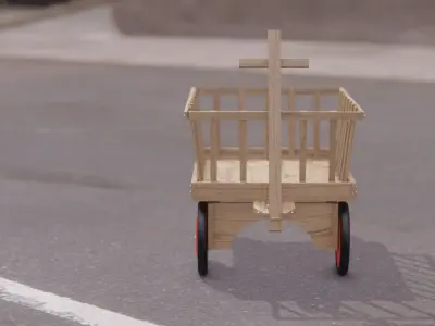 Cart Wagon 3D model