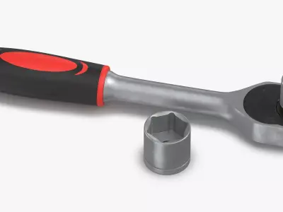 Socket Wrench 3D model shop