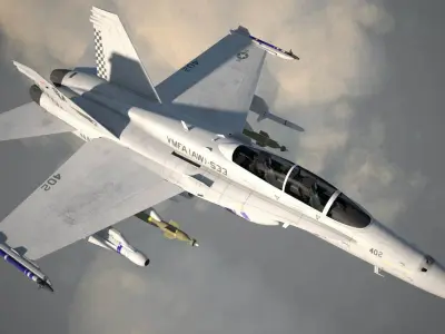 McDonnell Douglas FA-18 Hornet 3D model buy