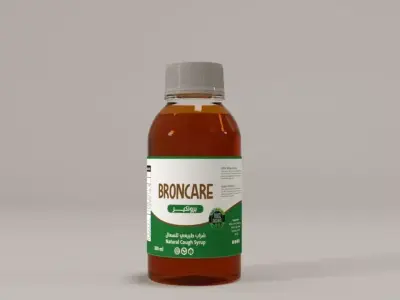 Medicine cough medicine bottle 3D model