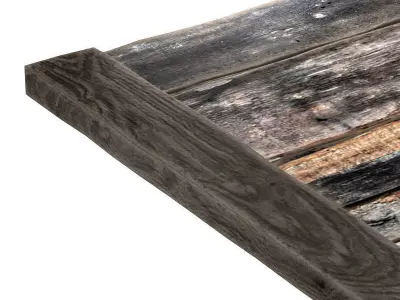 Square Vintage Restaurant Table 3D model