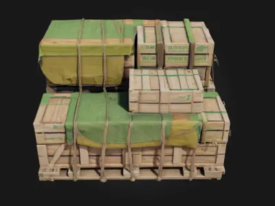 Cargo Pallet  Foundation of Industrial Logistics 3D model