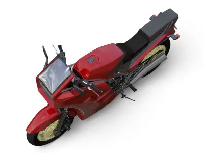 750cc motorcycle 3D model purchase