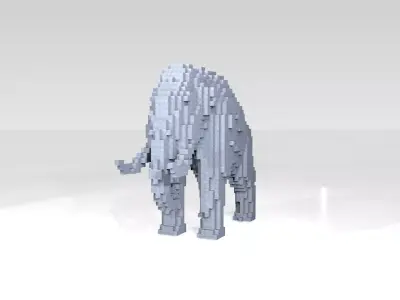 Mammoth Voxel 3D model