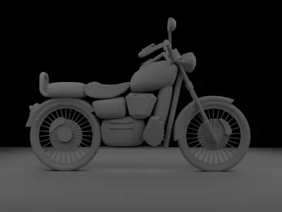 Simple bike model  Free 3D model