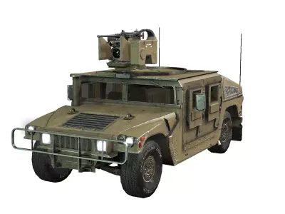 Humvee Low-poly 3D model purchase
