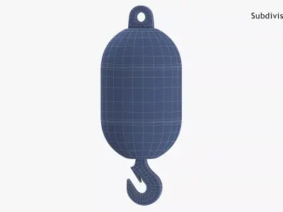 Liebherr LR Crane Hook Block 06 3D model