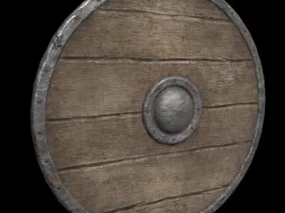 Shield viking 3D model purchase