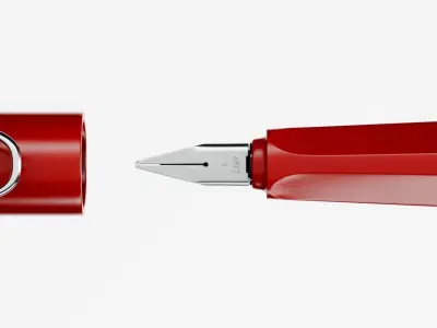Lamy Safari Fountain Pen Low-poly 3D model