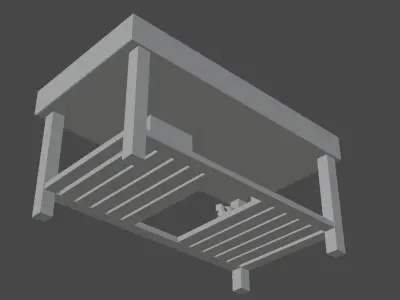 Low poly Tool Table  3D model