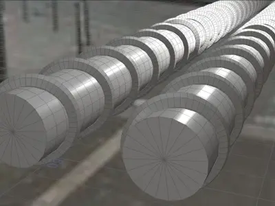 Steel Rod 3D model