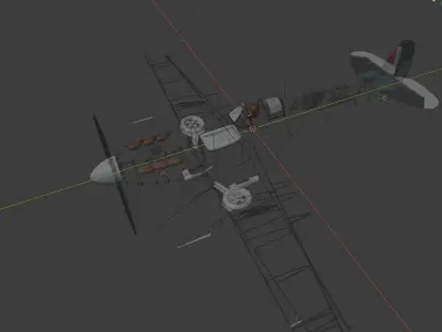 Spitfire Mk Vb 3D model