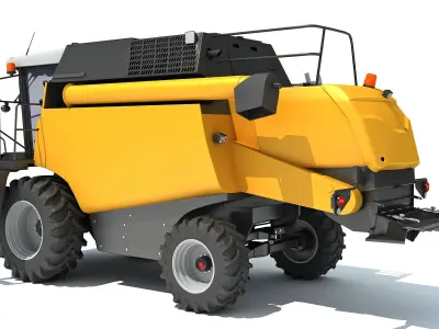 Combine Harvester 3D model 19