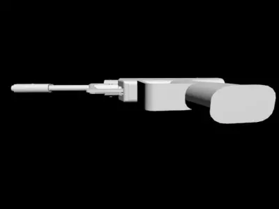 Antiquarian gun Free 3D model