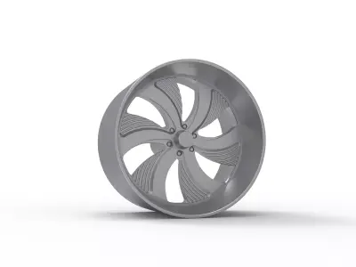 FOOSE BEL AIR 6 WHEEL 3D PRINT MODEL  3D print model