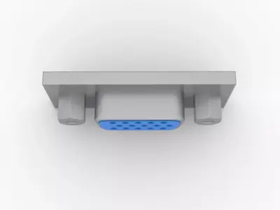 VGA Port Low-poly 3D model