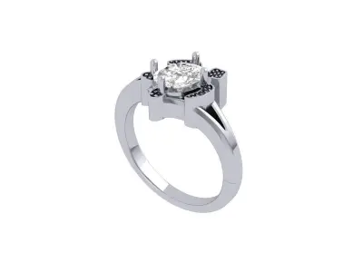 Tortoise Oval Ring 3D print model