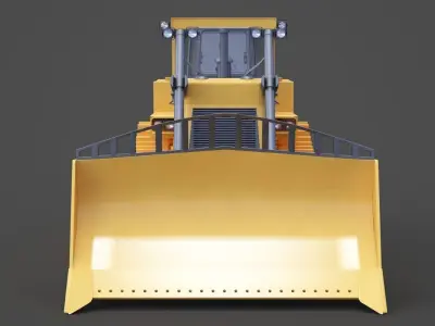 Construction Vehicle - Bulldozer 02 3D model