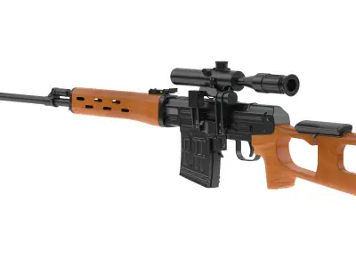 Dragunov Sniper Rifle 3D model order