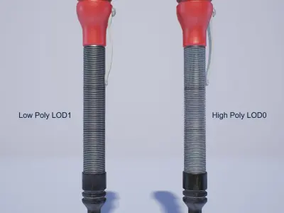 Glass Puncher Tool PBR Game Ready  Low-poly 3D model