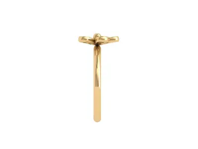 Solitaire Engagement Ring 3D print model 63