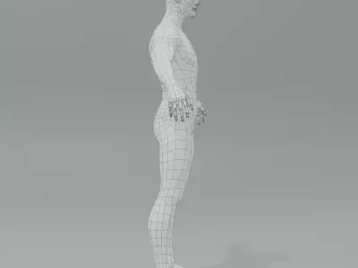 Low Poly Human Base Mesh Low-poly 3D model
