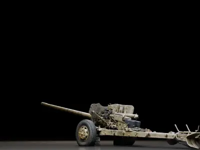 Soviet Artillery Gun 3D model