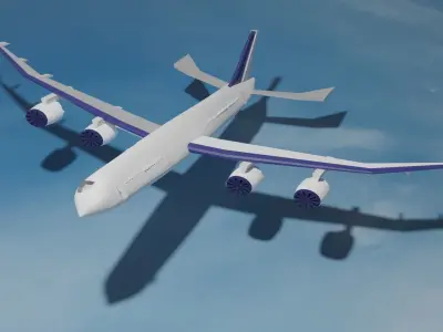 Boeing 596b Free low-poly 3D model