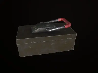 Industrial Power On - Off Switch Low-poly 3D model