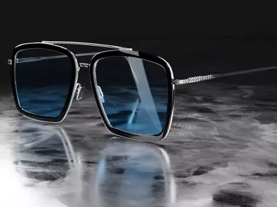 Sci Fi Glasses Iron man Edith 3D model