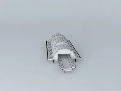 Metro Station Spijkenisse Center Free 3D model